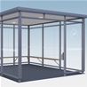 Favorit Smoking shelter, 3x3-sections